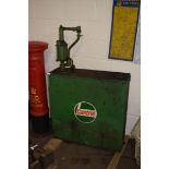 Vintage Castrol oil tank and pump