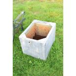 Small galvanised water tank, 60cm wide