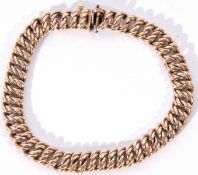 9ct gold bracelet, a rope twist design, 20cm long, 12.2gms
