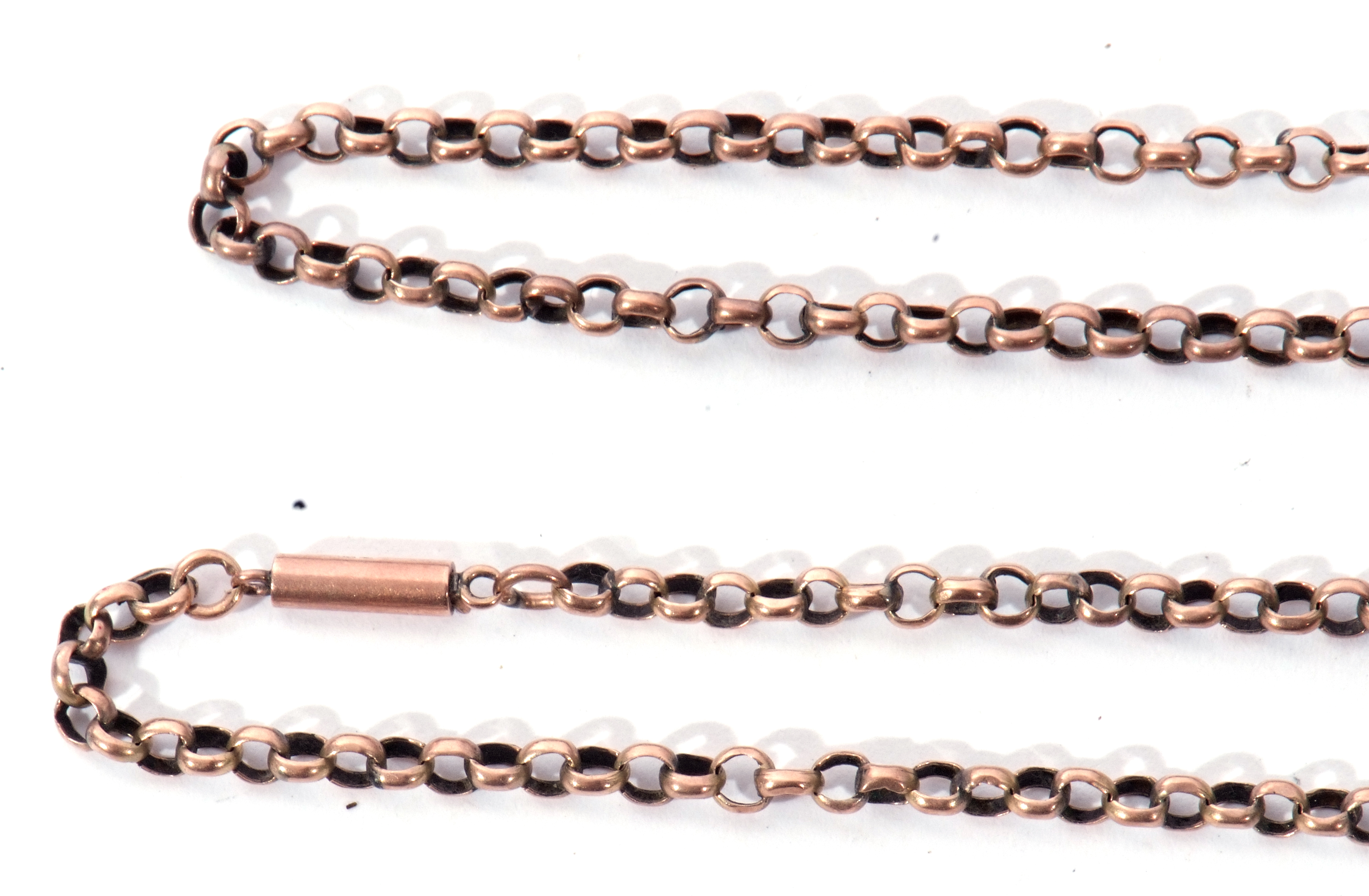 9ct belcher link chain, 21cm fastened, 4.6gms - Image 2 of 2