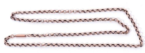 9ct belcher link chain, 21cm fastened, 4.6gms