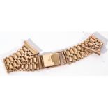 9ct gold watch strap/bracelet, bricklink design, 14cm long, 15.4gms