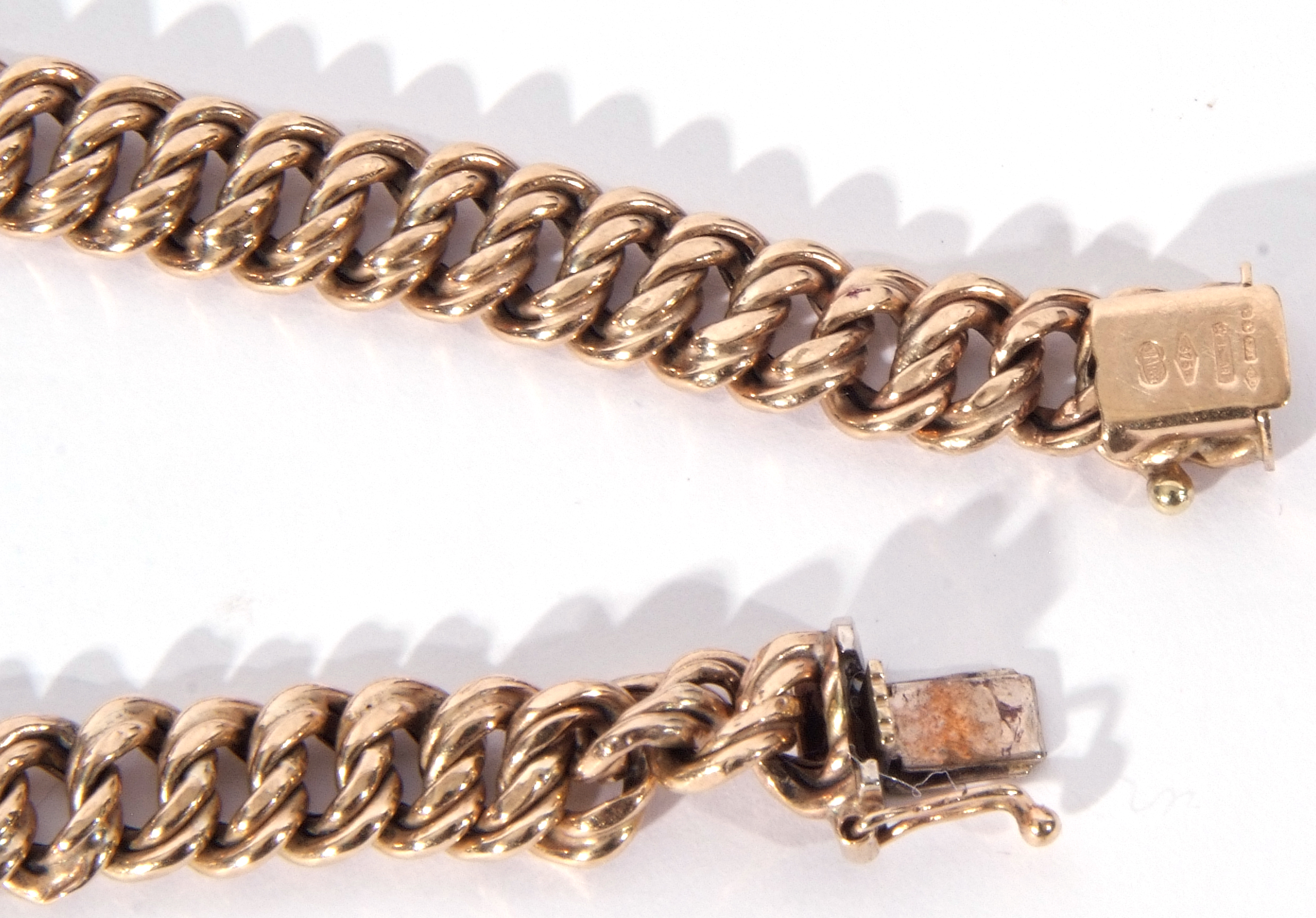 9ct gold bracelet, a rope twist design, 20cm long, 12.2gms - Image 3 of 3