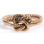 9ct gold Celtic design ring, having articulated plain shank and rope twist shank, size L, g/w 2.