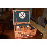 MODERN WICKER FITTED PICNIC HAMPER