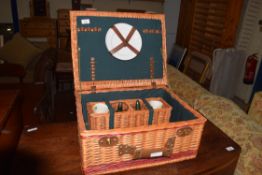 MODERN WICKER FITTED PICNIC HAMPER