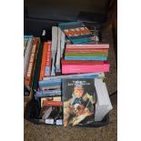 BOX OF MIXED BOOKS - COOKING INTEREST, CAVALIER KING CHARLES YEAR BOOK ETC