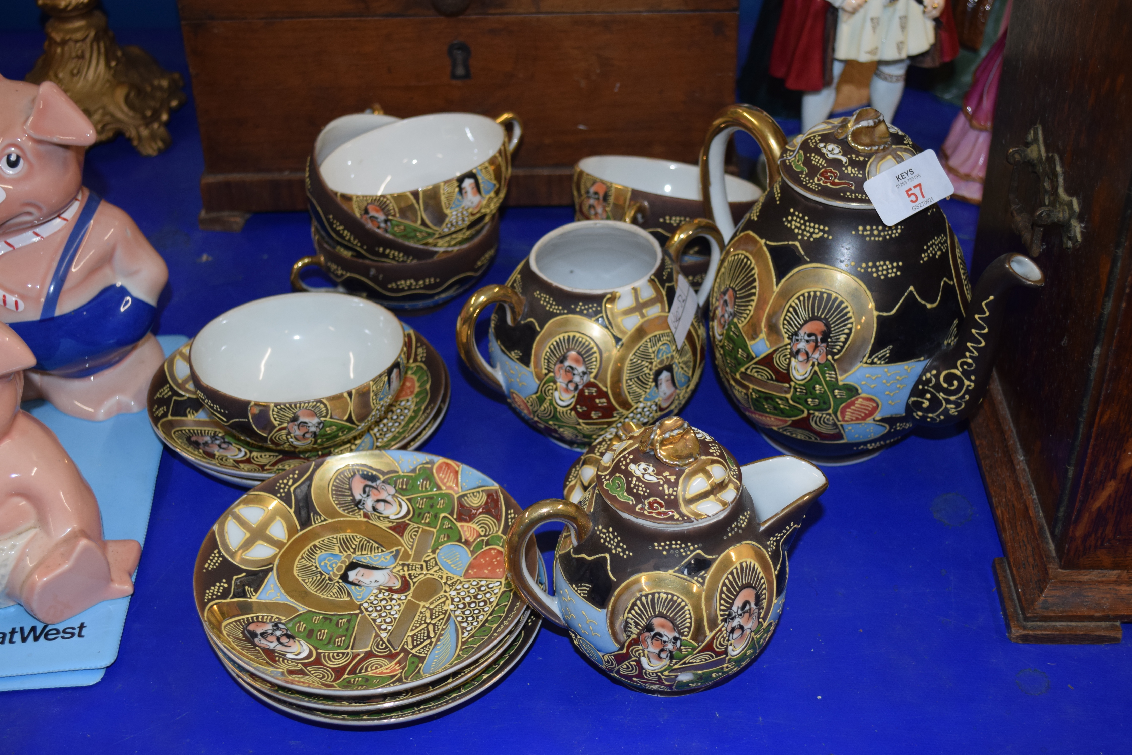 JAPANESE SATSUMA PATTERN TEA SET