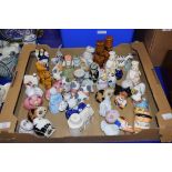 LARGE COLLECTION OF VARIOUS NOVELTY SALT AND PEPPER SHAKERS FORMED AS FIGURES, ANIMALS AND