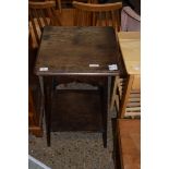 EARLY 20TH CENTURY OAK TWO-TIER OCCASIONAL TABLE