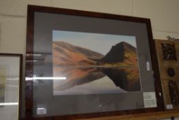 COLOURED PHOTOGRAPHIC PRINT - FLEETWITH PIKE, F/G, 57CM WIDE