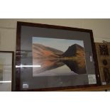 COLOURED PHOTOGRAPHIC PRINT - FLEETWITH PIKE, F/G, 57CM WIDE