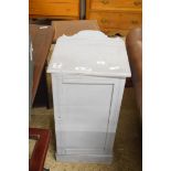 SHABBY CHIC PAINTED ONE-DOOR BEDSIDE CABINET, 78CM HIGH