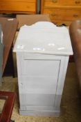 SHABBY CHIC PAINTED ONE-DOOR BEDSIDE CABINET, 78CM HIGH