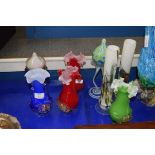 COLLECTION OF ART GLASS VASES TO INCLUDE MURANO (8)