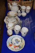 MIXED LOT COMPRISING ROYAL DOULTON CADENCE COFFEE SET TOGETHER WITH QTY OF CHINA TEA WARES ETC