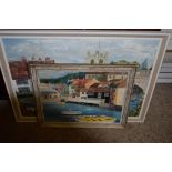 K WARRINGTON, 'THE ANGEL AT HENLEY ON THAMES', OIL ON BOARD, DATED 1978, TOGETHER WITH A FURTHER