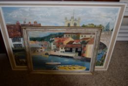 K WARRINGTON, 'THE ANGEL AT HENLEY ON THAMES', OIL ON BOARD, DATED 1978, TOGETHER WITH A FURTHER