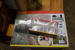 HORNBY CORNISH BELLE TRAIN SET AND A FURTHER BOXED TRACK PACK SYSTEM