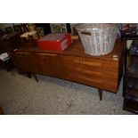 RETRO TEAK SIDEBOARD WITH TWO DOORS AND THREE DRAWERS, 184CM WIDE