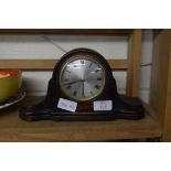 EARLY 20TH CENTURY OAK CASED MANTEL CLOCK