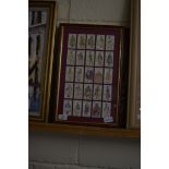 JOHN PLAYER & SONS CHARACTERS FROM DICKENS, TWO FRAMES OF CIGARETTE CARDS, 45CM HIGH