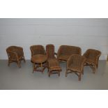 QTY OF WICKER DOLLS FURNITURE