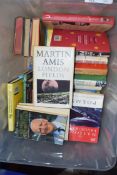 BOX OF MIXED BOOKS - NOVELS, CRICKET INTEREST