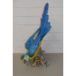 ITALIAN POTTERY MODEL OF A MACAW