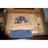 BOX OF VINTAGE PHOTOGRAPHS TO INCLUDE SOME MILITARY AND NAVAL INTEREST PLUS VARIOUS FAMILY PORTRAITS