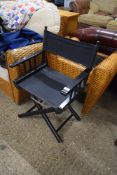 MODERN FOLDING DIRECTORS TYPE CHAIR MARKED 'BBC TELEVISION'