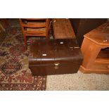 METAL DOME TOP TRAVEL TRUNK 70CM WIDE