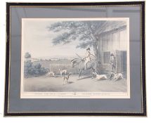 After Samuel Howitt (British, 18th century), A pair of hunting prints: 'Shooters going out in a