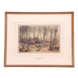 G A Short (British, 19th century), 'The Badsworth Hunt 1023', watercolour, signed, 9 x 11ins