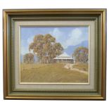 John Barry Haslam, "Near Melinga NSW", oil on board, signed and dated 81 lower right, 36 x 44cm