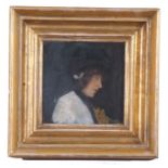 Follower of Sir Alfred Munnings (British 20th Century) Portrait of a lady, possibly the artist's