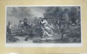 After Thomas Webster, engraved by Henry Lemon, "Football", black and white engraving, published by