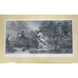 After Thomas Webster, engraved by Henry Lemon, "Football", black and white engraving, published by