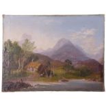 British School, View of the paps of Glencoe, unframed and unsigned, 17 x 23ins