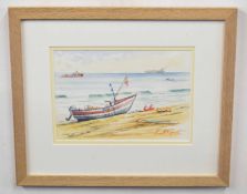 Kenneth Grant, (British, 20th century), 'Ready for Sea', watercolour on paper, signed, 8 x 10ins