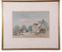 Arthur E Davies (British 20th Century), Billingham Mills, Norfolk, watercolour, signed, 11 x 16ins