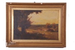 English School, Early 20th Century, Pair of landscapes, one signed with monogram (x2), oil on