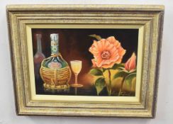 Kenneth Grant, (British, 20th century), A Still Life, oil on canvas, signed, 8.5 x 13.5ins