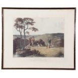 After Dean Wolstenholme (British late 18th Century), Sporting prints (2), handcoloured engraving, 13