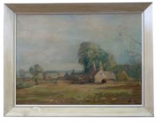 Marcus Ford, Landscape with oasthouses, oil on canvas, signed lower left, 49 x 68cm