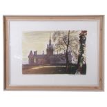 Edwin La Dell RA (British 20th Century) Fettes College, Edinburgh, Limited edition colour