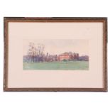 Charles Hannaford (British 20th Century) Kensington Palace from the gardens, watercolour, signed and