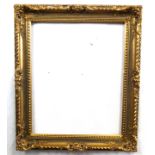 Rectangular gilt picture frame, approx 28 x 24ins