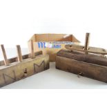 TWO ANTIQUE WOODEN GRAVITY MOUSETRAPS