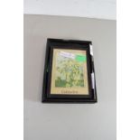 SMALL FRAMED PICTURE 'AVENUE OF TREES' TOGETHER WITH A FRAMED CALENDAR (2)
